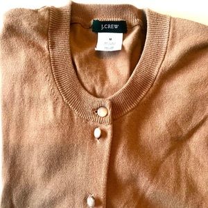 Camel color J Crew Cardigan